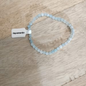 Armband Aquamarijn facet geslepen