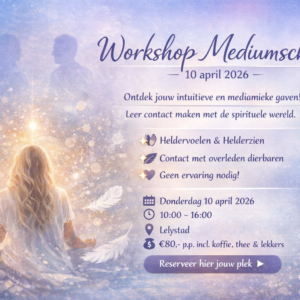 Workshop Mediumschap 10 April 2026